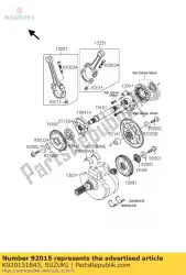 Here you can order the nut,connecting from Suzuki, with part number K920151643: