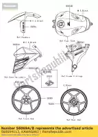 560694113, Kawasaki, modèle, linceul, rh zr800bef kawasaki z 800 2014, Nouveau