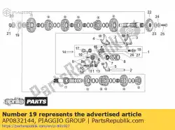 Aqui você pode pedir o rolamento de esferas 6304 em Piaggio Group , com o número da peça AP0832144: