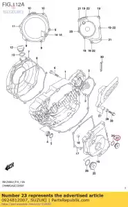 Suzuki 0924812007 plugue - Lado inferior