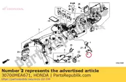 Aqui você pode pedir o cap assy., supressor de ruído em Honda , com o número da peça 30700MEA671: