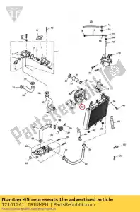 triumph T2101241 ventilador - Lado inferior