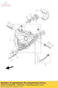 yamaha 22BH41960000 couverture - La partie au fond