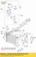 76035010000, KTM, radiator vw2053 ktm  duke 690 2012 2013 2014 2015 2016 2018, New