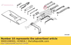 Aquí puede pedir llave inglesa, 8 de Honda , con el número de pieza 9900108000: