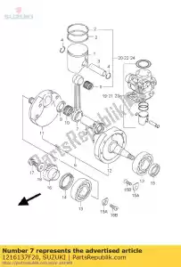 suzuki 1216137F20 connrod - La partie au fond