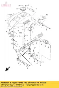 Yamaha 5JJY24103004 fuel tank comp. - Bottom side