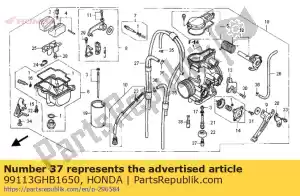 honda 99113GHB1650 odrzutowiec, g?ówny, # 165 - Dół