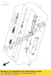 buis, binnen van Suzuki, met onderdeel nummer 5111006G20, bestel je hier online: