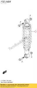 suzuki 6210031G20019 assorbitore assy, ??r - Il fondo