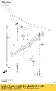 suzuki 5820008G00 kabel, koppeling - Onderkant