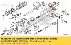 Qui puoi ordinare molla, tappo di inversione da Honda , con numero parte 24867HM8A40: