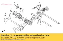 Here you can order the no description available at the moment from Honda, with part number 24221ML4610: