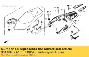 honda 90110MBL610 ?ruba, ko?nierz, 8x25 - Dół