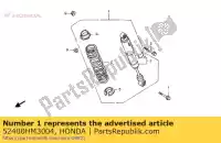 52400HM3004, Honda, cushion assy,rear honda trx300ex fourtrax sporttrax sportrax 300 , New