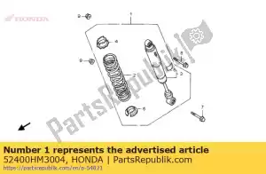 Honda 52400HM3004 kussen, achter - Onderkant