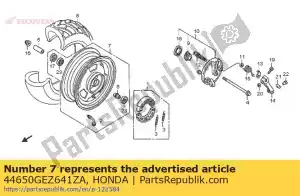 honda 44650GEZ641ZA roue sous * nh303m * - La partie au fond