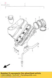Tutaj możesz zamówić rura, odpowietrznik od Suzuki , z numerem części 1385438B00: