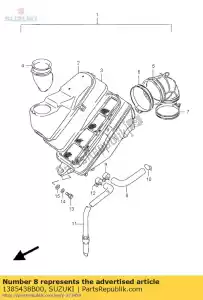 suzuki 1385438B00 rura, odpowietrznik - Dół
