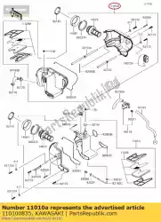 Ici, vous pouvez commander le filtre-assy-air, rh auprès de Kawasaki , avec le numéro de pièce 110100835: