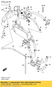 Suzuki 1766248H00 conector, term - Lado inferior