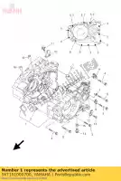 5XT151000700, Yamaha, basamento del carter yamaha xg yfm 250 2005 2008 2009 2010 2011 2012 2013, Nuovo