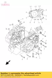 Here you can order the crankcase assy from Yamaha, with part number 5XT151000700: