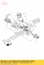 Here you can order the crank sub assy 1 from Yamaha, with part number 29L114010900: