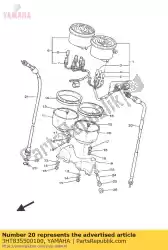 Aqui você pode pedir o conjunto de cabo do velocímetro em Yamaha , com o número da peça 3HT835500100: