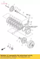 5XD161540000, Yamaha, piastra, spinta 1 yamaha  wr yfz yz 250 450 2004 2005 2006 2007 2008 2009 2010 2011 2012 2013 2014 2015 2016 2017 2018 2019 2020 2021, Nuovo