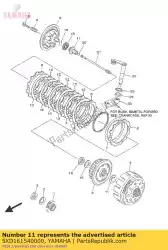 Aquí puede pedir placa, empuje 1 de Yamaha , con el número de pieza 5XD161540000: