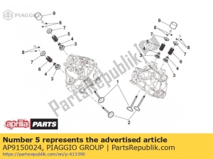 aprilia AP9150024 spr??yna zaworu dolotowego - Dół