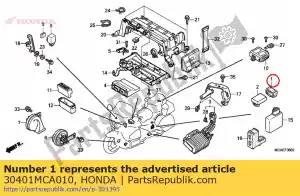 Honda 30401MCA010 coussin, régulateur inversé - La partie au fond