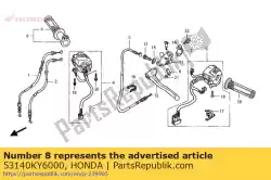 Qui puoi ordinare grip comp., r. Da Honda , con numero parte 53140KY6000: