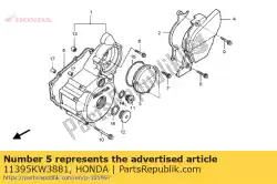 Aqui você pode pedir o junta, cárter em Honda , com o número da peça 11395KW3881: