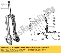 561562, Piaggio Group, Boulon piaggio ciao m y 99 1995, Nouveau