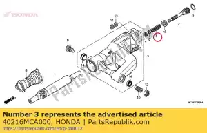 Honda 40216MCA000 ressort, arbre d'hélice - La partie au fond
