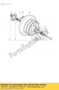 aprilia 564447 spacer - Bottom side