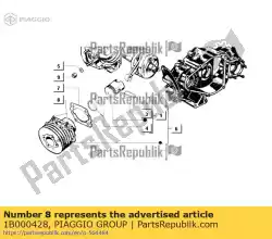 Here you can order the stud bolt from Piaggio Group, with part number 1B000428: