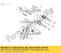 Aprilia B0179125, árvore de cames de escape, OEM: Aprilia B0179125