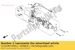 Aqui você pode pedir o comp. De cobertura, equipamento (mitsuba) em Honda , com o número da peça 31203KY4901: