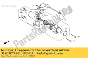 honda 31203KY4901 comp. de cobertura, equipamento (mitsuba) - Lado inferior