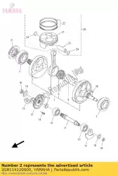 Aqui você pode pedir o manivela 1 em Yamaha , com o número da peça 2GB114120000: