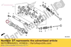 Ici, vous pouvez commander le goujon, 2. 5x10 auprès de Honda , avec le numéro de pièce 90703PWA003: