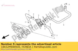 Here you can order the no description available from Honda, with part number 18652MBW000: