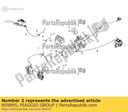 Aprilia 859895, Voorremslang abs, OEM: Aprilia 859895