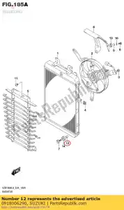 suzuki 0918006290 afstandhouder, 6,5x10x1 - Onderkant