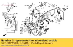 Ici, vous pouvez commander le bobine bobine, allumage auprès de Honda , avec le numéro de pièce 30510KTW901: