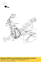 Here you can order the nut,pop,6mm,l=1 from Suzuki, with part number K920151791: