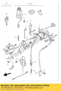 suzuki 3714626D10 chave, em branco - Lado inferior